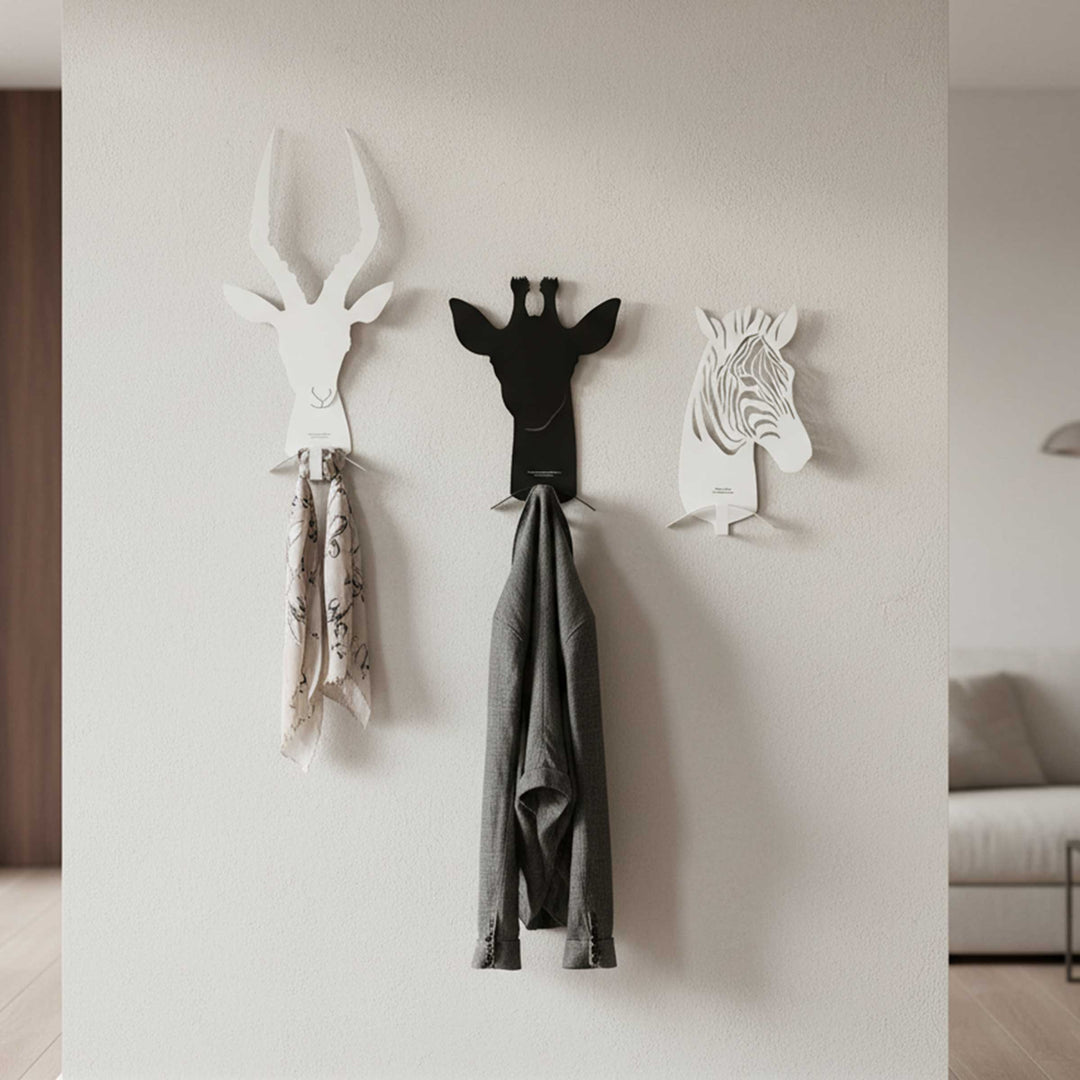 Caccia Grossa wall-mounted clothes hanger by Lettera G, decorative designer wall hook.