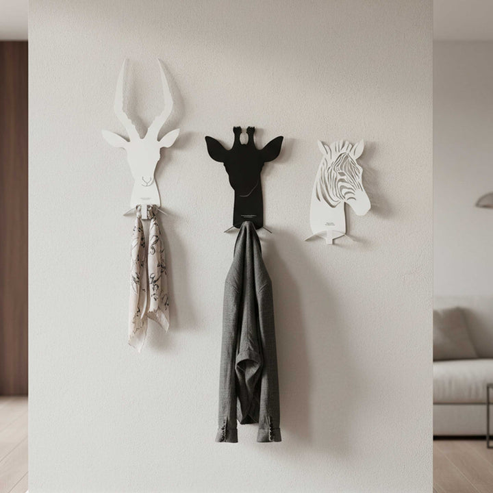 Caccia Grossa wall-mounted clothes hanger by Lettera G, decorative designer wall hook.