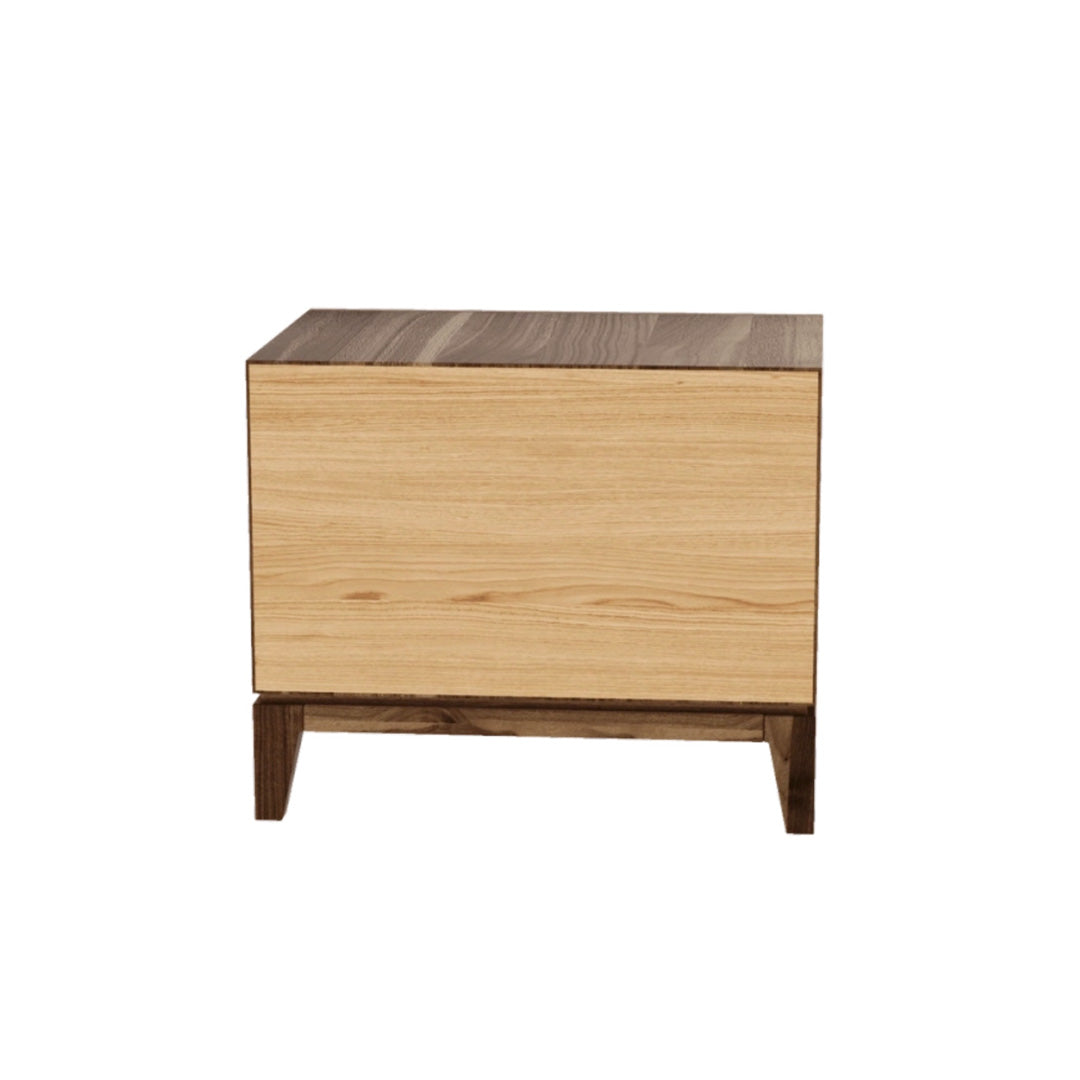 Walnut Wood Bedside Table VELO by Dale Italia