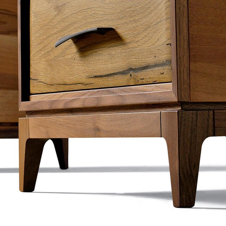 Walnut Wood Bedside Table VELO by Dale Italia