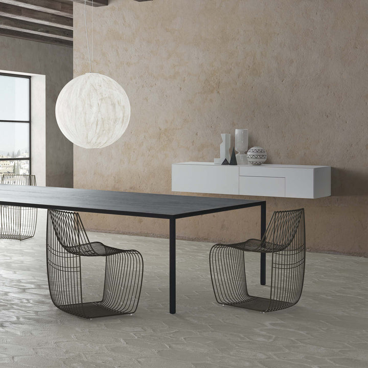 Carbonized Wood Table TENSE MATERIAL by Piergiorgio & Michele Cazzaniga for MDF Italia 02