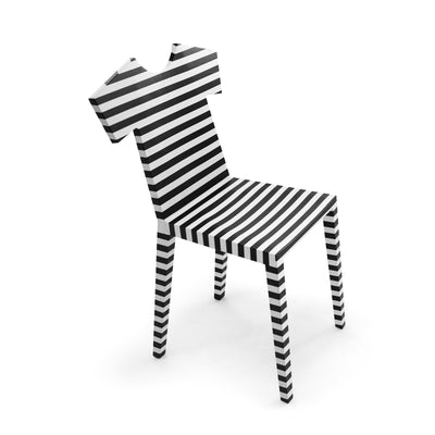 Chair T-CHAIR Black and White by Annebet Philips 01