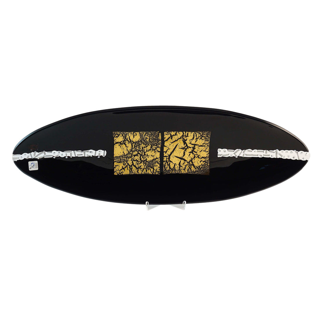 Murano Glass Centrepiece CANOA GOLD 03