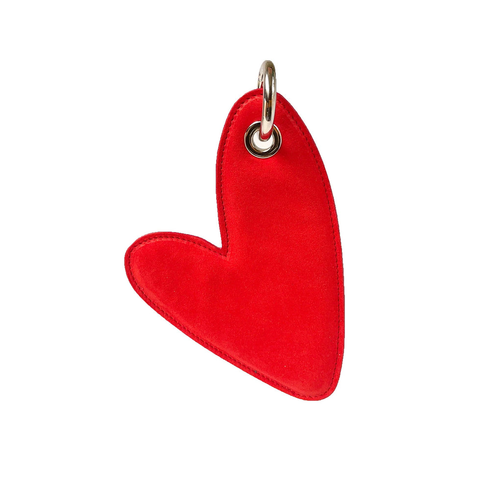 Suede Keyring and Charm HEART by Michele Chiocciolini 02