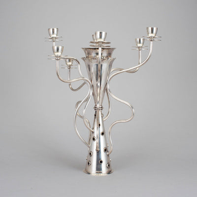 Silver-Plated Seven-Branched Candleholder SIMON by Borek Sipek for Driade 03