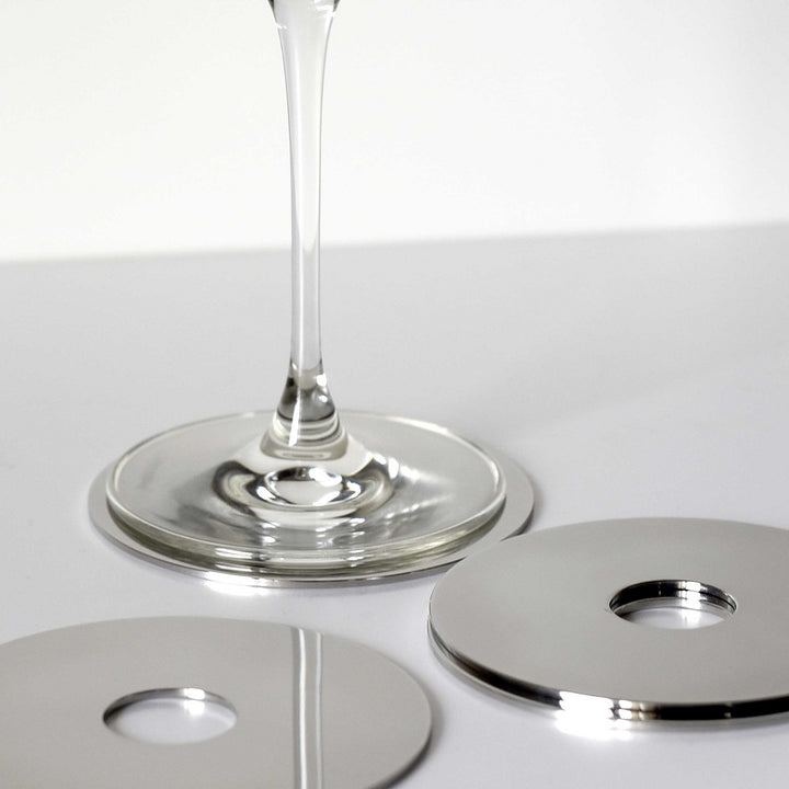 Stainless Steel Coasters IS - Set of Four 06