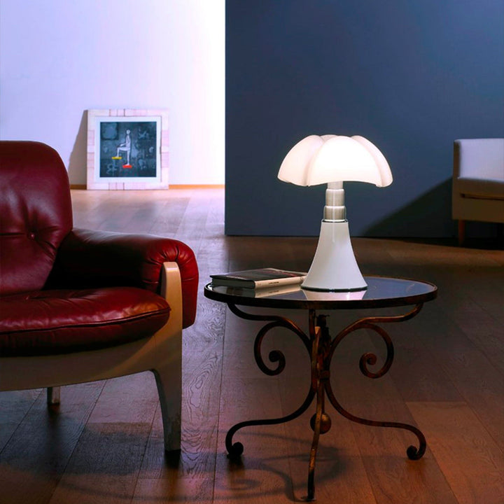 Table and Floor LED Lamp PIPISTRELLO 66-86 cm by Gae Aulenti 05
