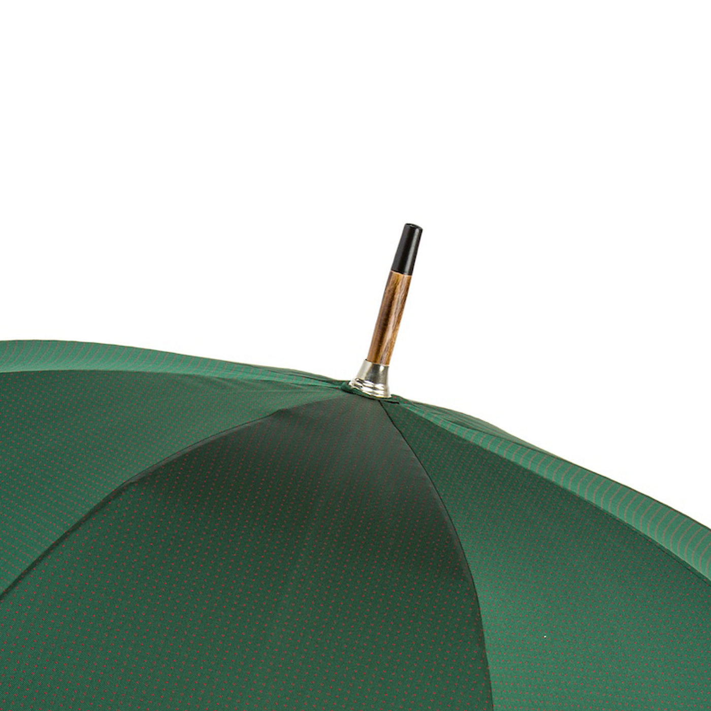 Umbrella RED DOTS with Chestnut Handle 08