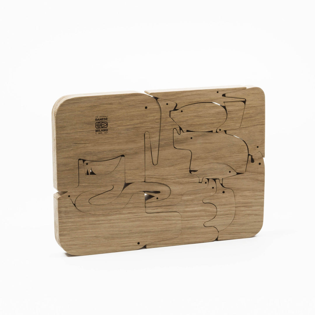 Wooden Puzzle 16 ANIMALI by Enzo Mari - Limited Edition 03