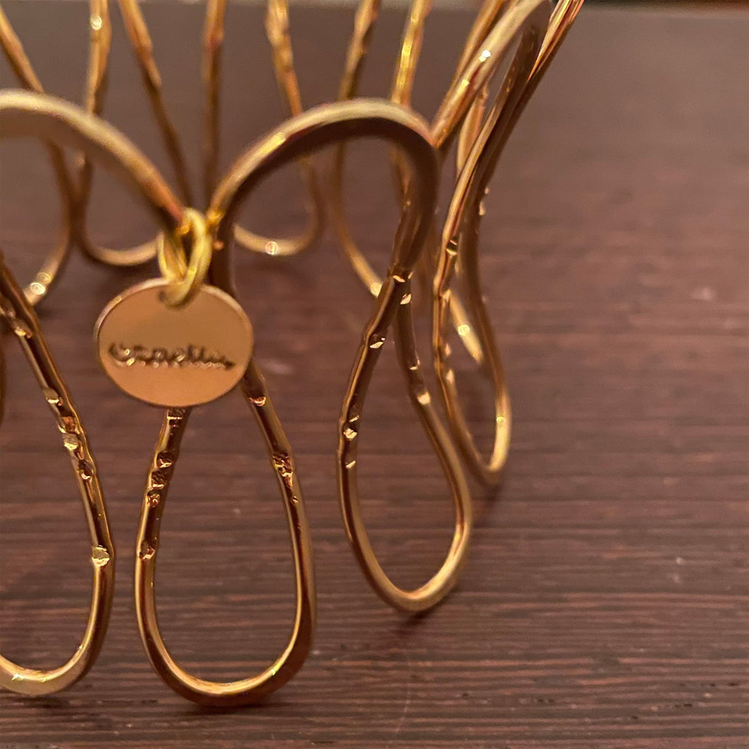 Gold Plated Brass Bracelets WAVE by Ornella Bijoux 09