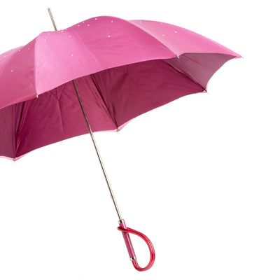 Umbrella SWAROVSKI® Pink with Acetate Handle 07