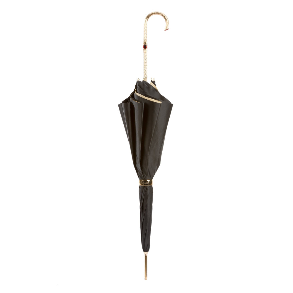 Umbrella FLOWER INSIDE with Jewelled Brass Handle 02