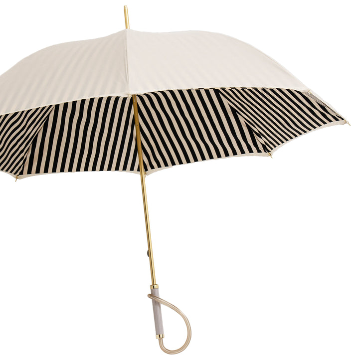 Umbrella IVORY with Acetate Handle 03