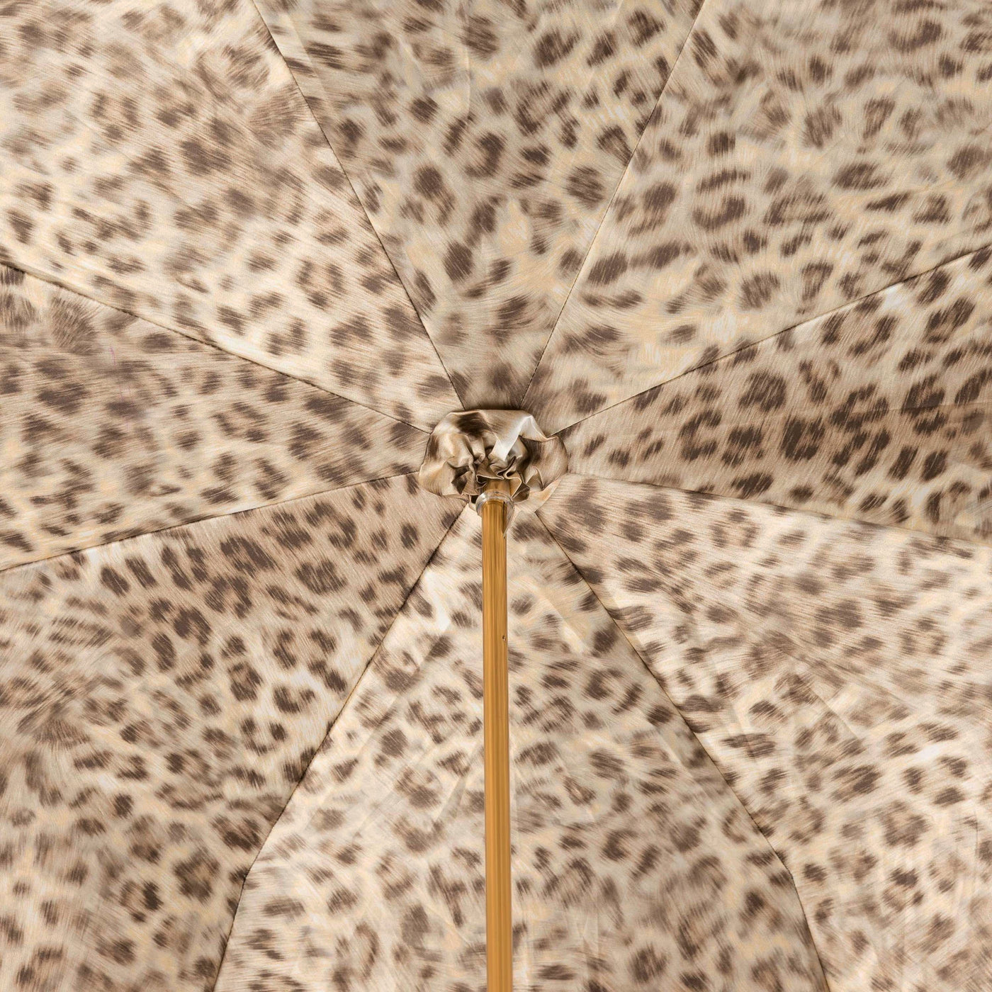 Umbrella LEOPARD Ivory with Jewelled Brass Handle 07