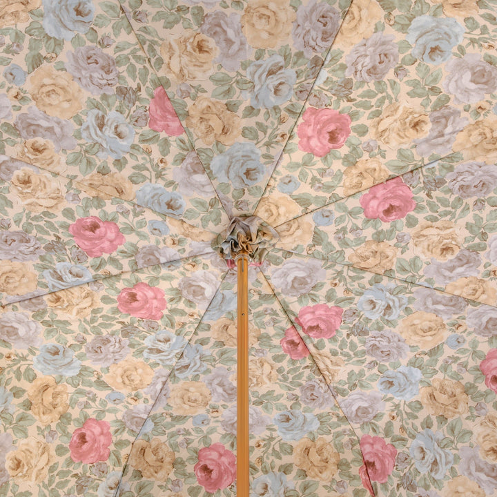 Umbrella ROMANTIC with Jewelled Brass Handle 07