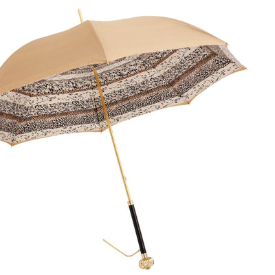 Umbrella CLASSIC BEIGE with Jewelled Handle 08