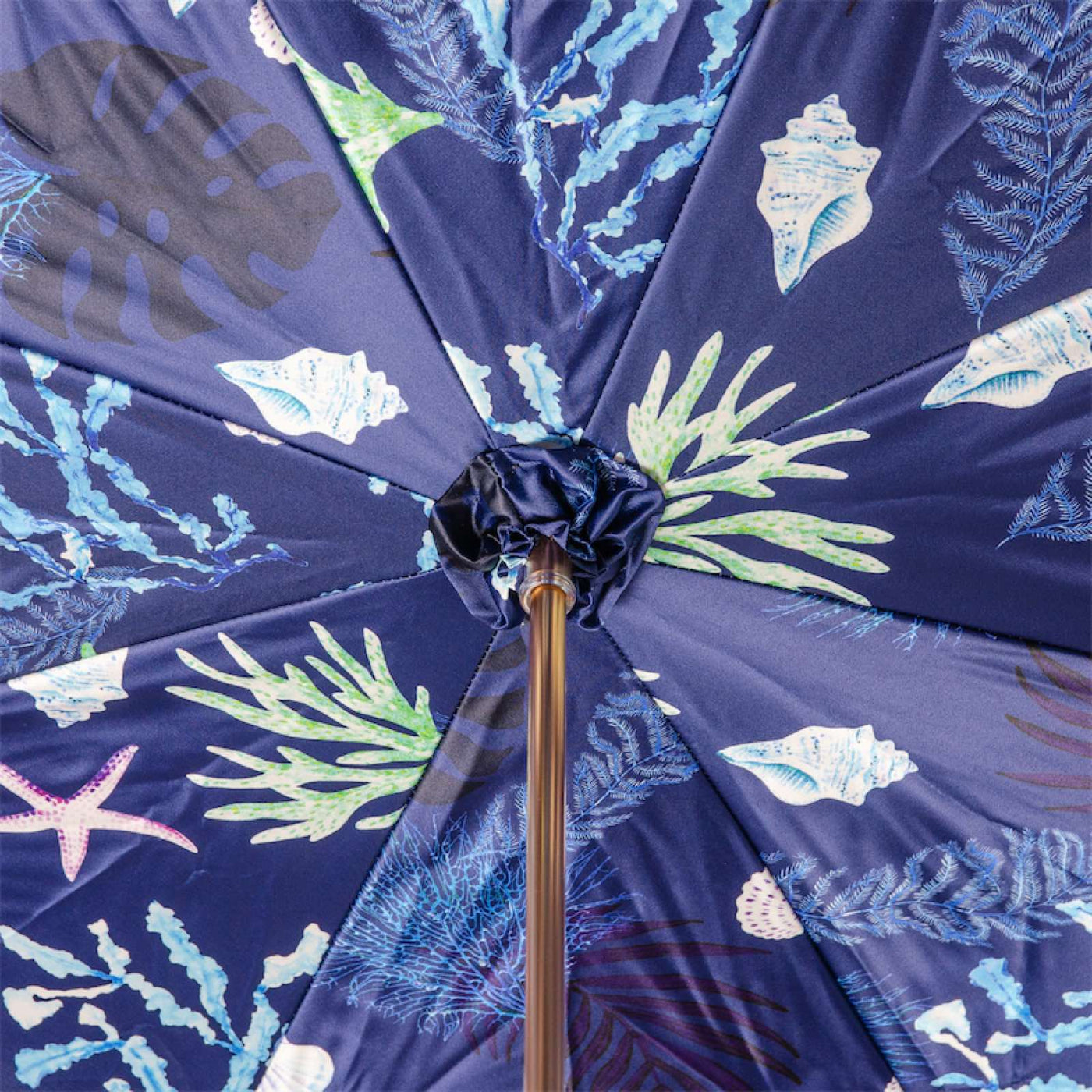 Umbrella STARFISH with Enameled Brass Handle 05
