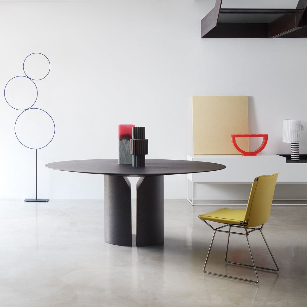 Round Table NVL TABLE Black by Jean Nouvel Design for MDF Italia 02
