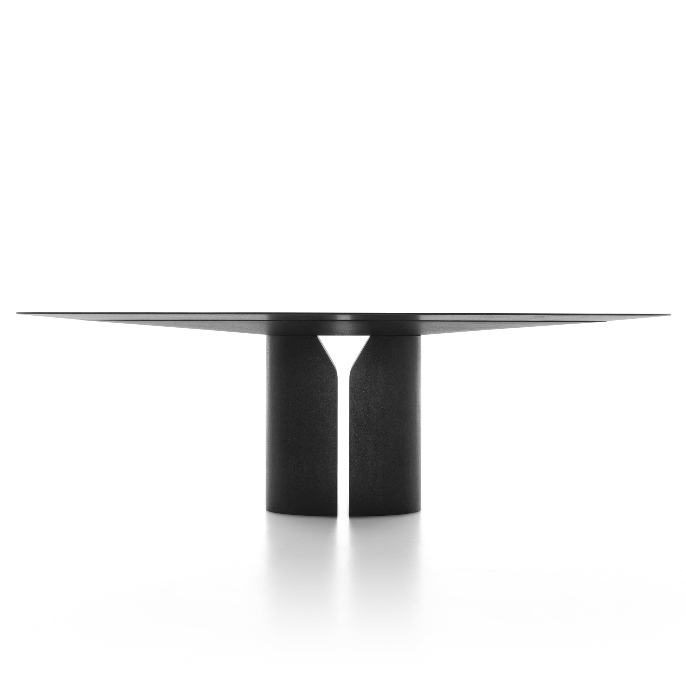 Oval Table NVL TABLE Black by Jean Nouvel Design for MDF Italia