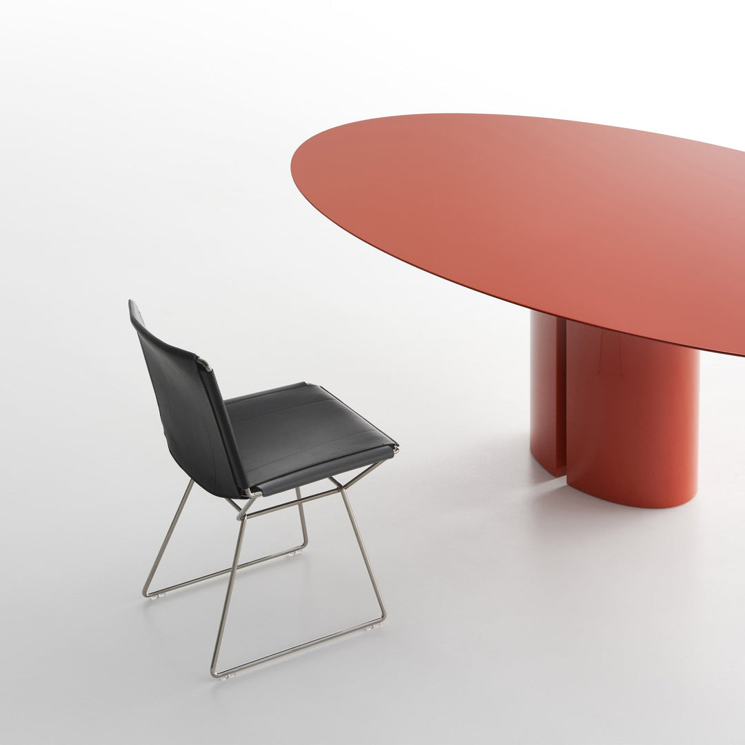 Oval Table NVL TABLE Red by Jean Nouvel Design for MDF Italia 05