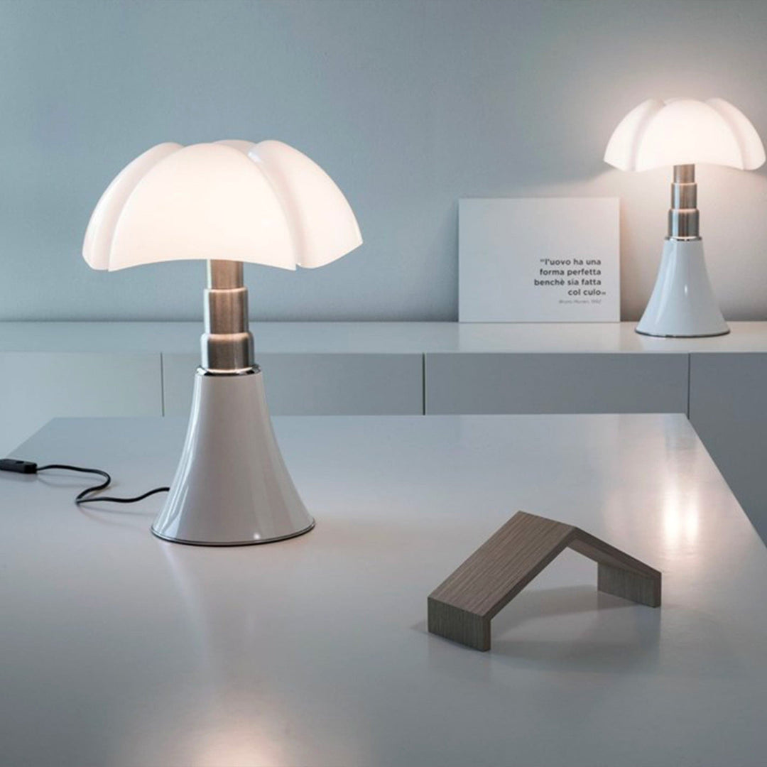 Table and Floor LED Lamp PIPISTRELLO 66-86 cm by Gae Aulenti 06