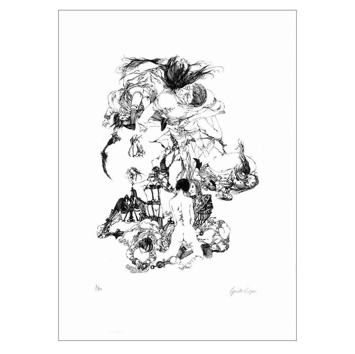 アート・デザイン・音楽 Crepax60/70 Guido Crepax Guido Crepax, from Valentina to O, Offset Print, 1976 for