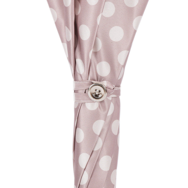 Parasol POLKA DOTS with Leather Handle 08