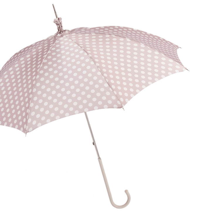 Parasol POLKA DOTS with Leather Handle 03