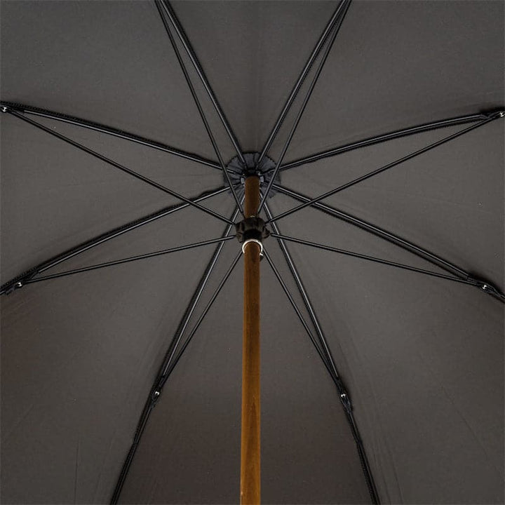 Umbrella OXFORD BLACK with Bamboo Handle 06