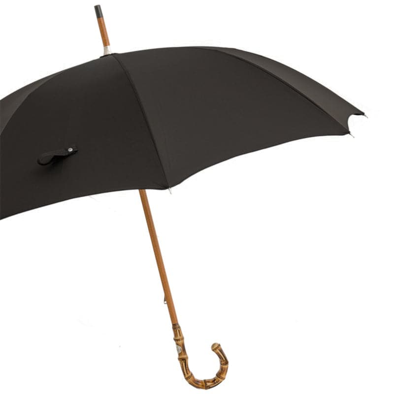 Umbrella OXFORD BLACK with Bamboo Handle. Shop on Design Italy