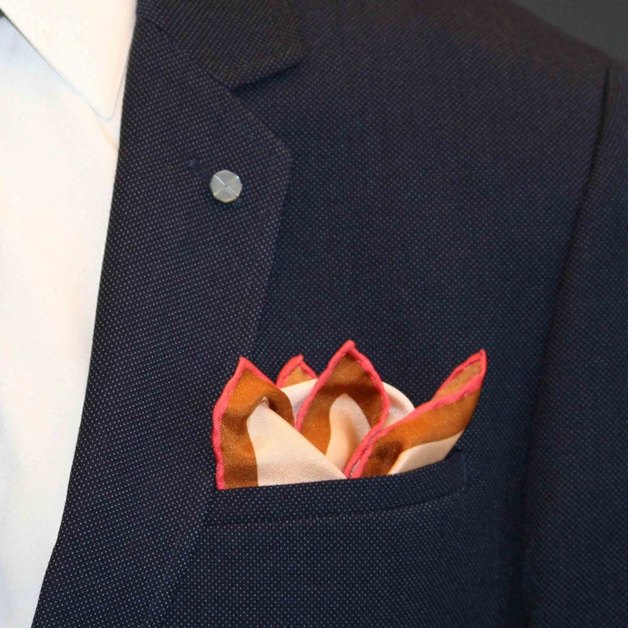 Silk Twill Pocket Square AUTUNNO by Orequo 01