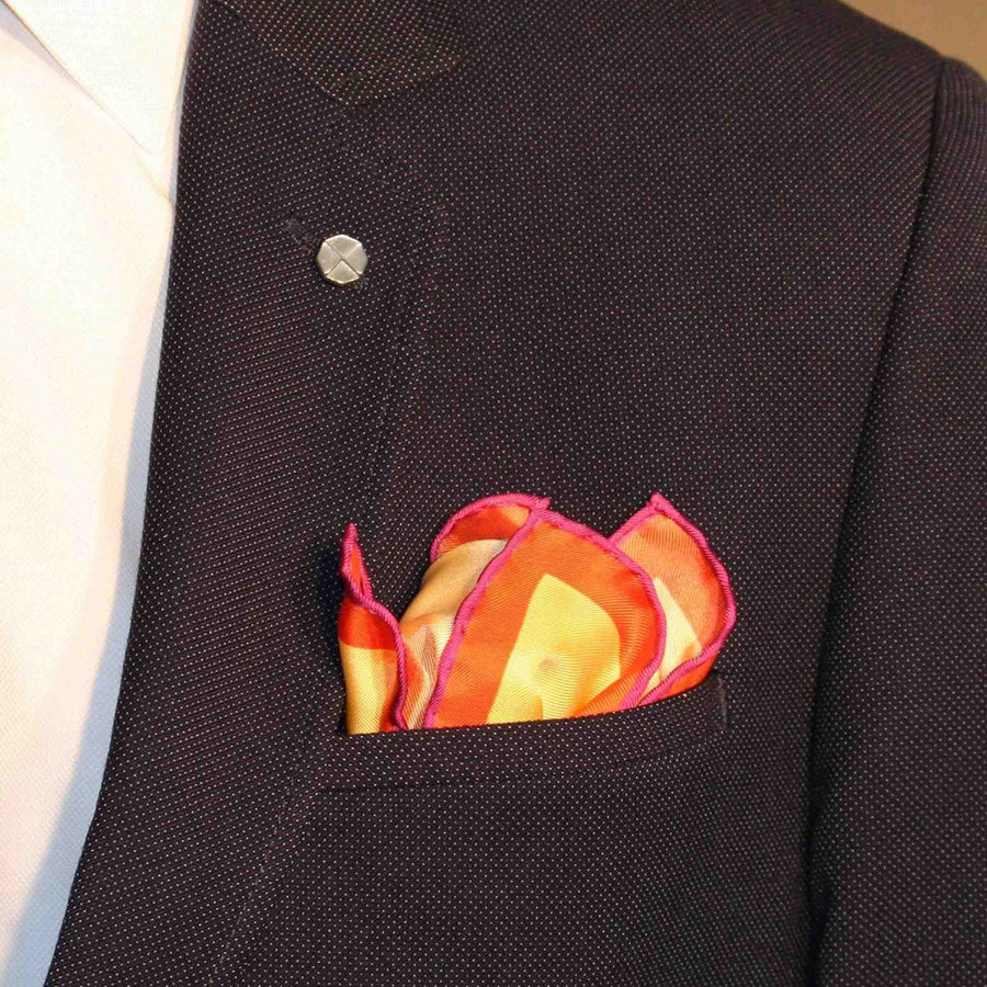 Silk Twill Pocket Square ESTATE by Orequo 01