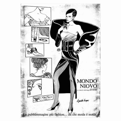 Anni '80 - Posters on Silver Paper Guido Crepax - Mondo Niovo 01