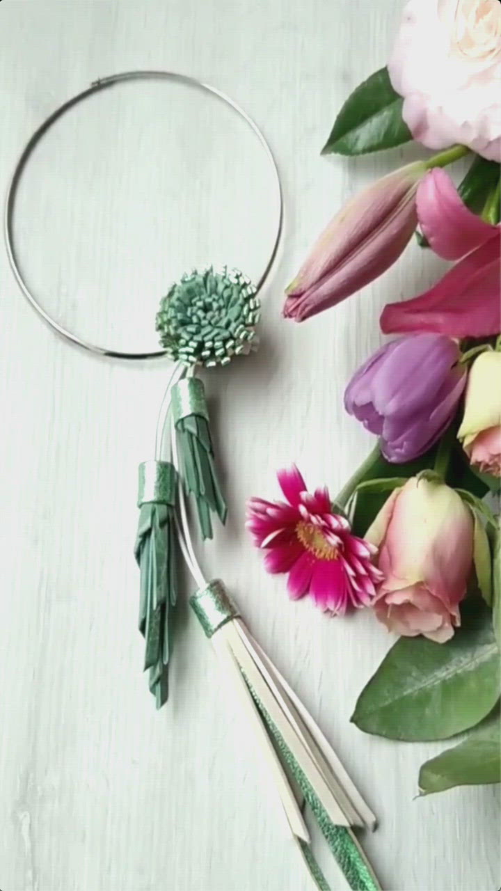 Necklace BLOOMING Green