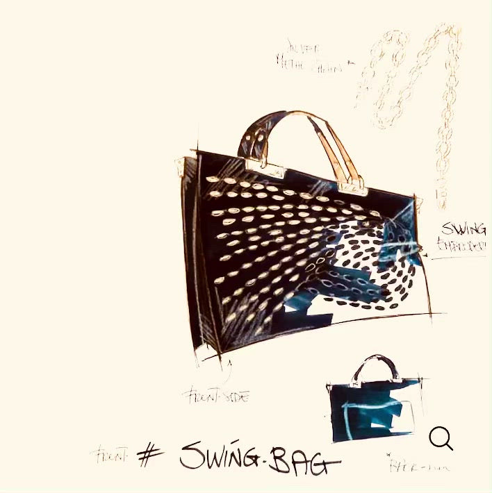 Midnight Blue SWING BAG by Gian Luca Lera - Limited Edition