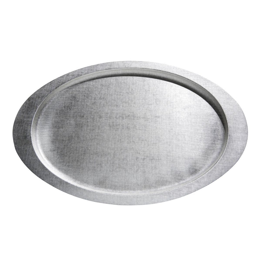 Silver Plated Oval Tray VELVET 01