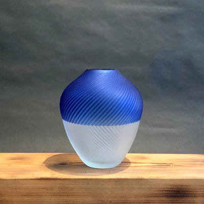 Blown Glass Vase ANEMONE BASSO Unique Piece 03