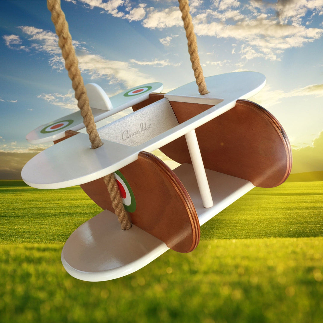 Wooden Biplane Swing ANSALDO 03