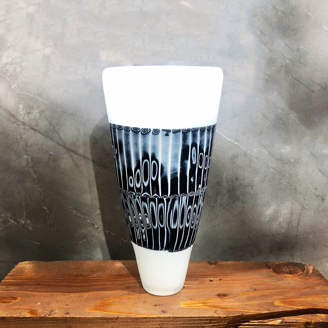 Blown Glass and Murrine Vase BORA003 Unique Piece 03