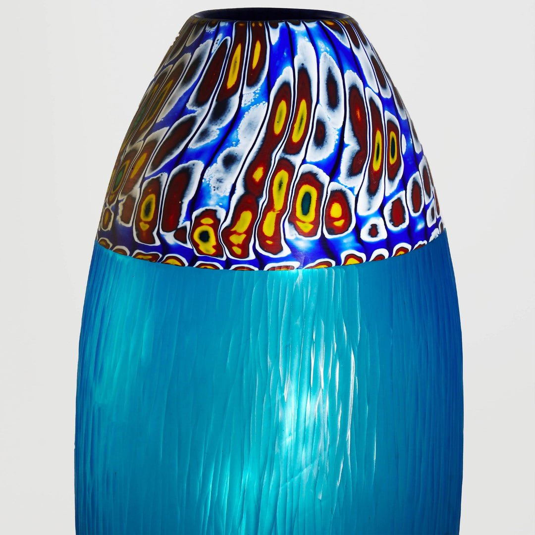 Blown Glass and Murrine Vase BORA002 Unique Piece 04