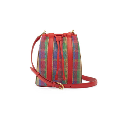 Bucket Bag MALU Colourful Tartan by Vanessa Saroni 01