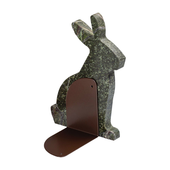 Marble and Steel Bookend BUNNY by Alessandra Grasso 01