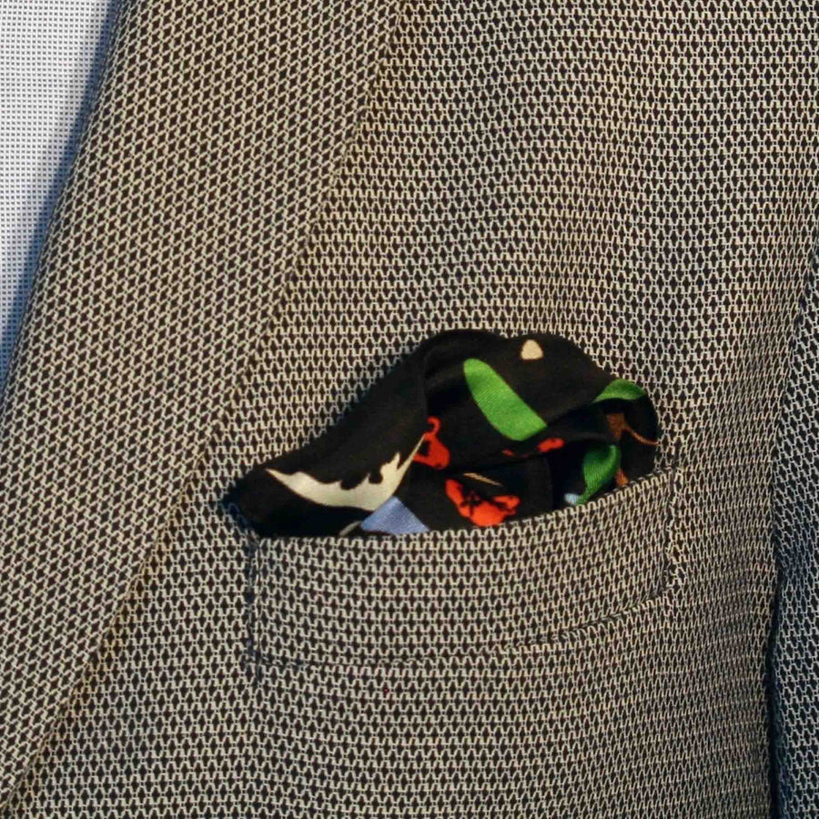 Silk Twill Pocket Square LIUTO by Orequo 01