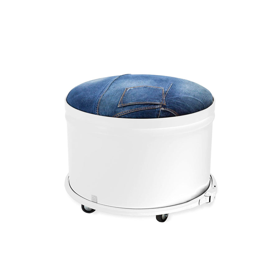 Iron Storage Pouf JEANS 01