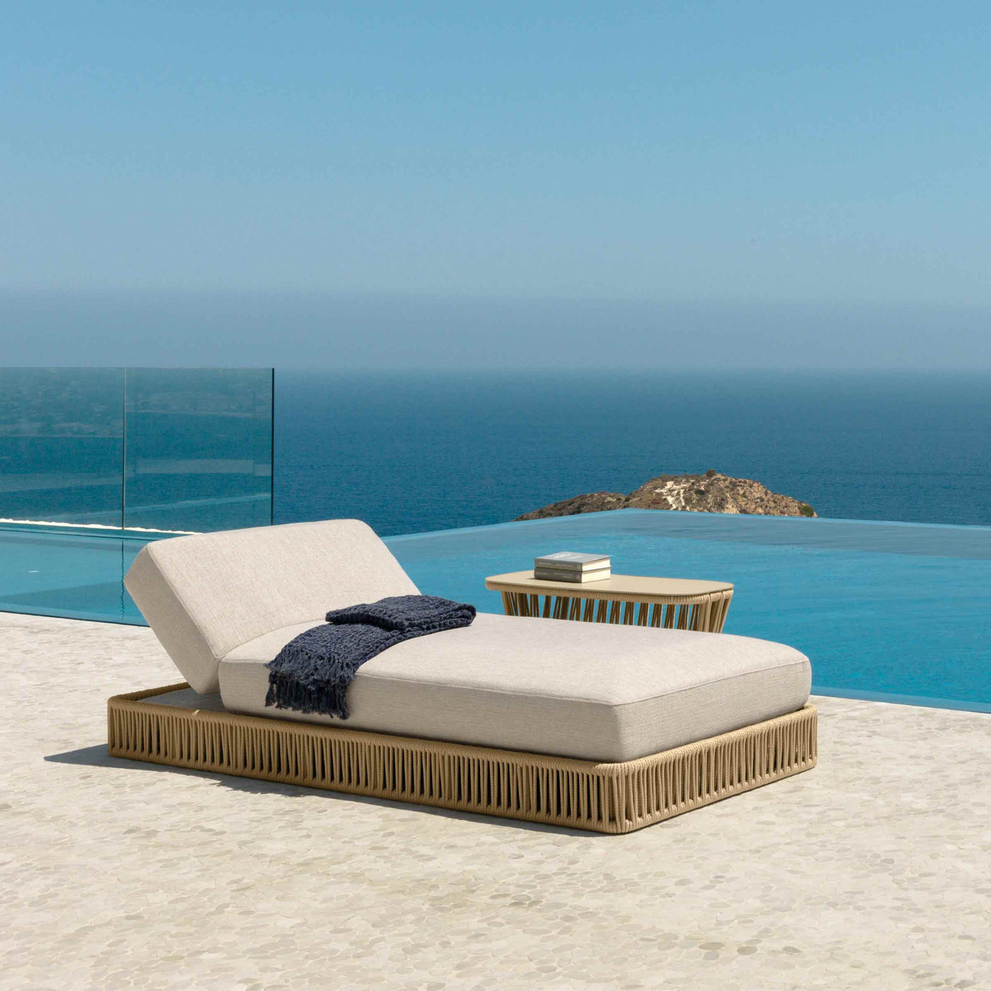 Upholstered Sunbed CLIFF by Ludovica + Roberto Palomba for Talenti 02