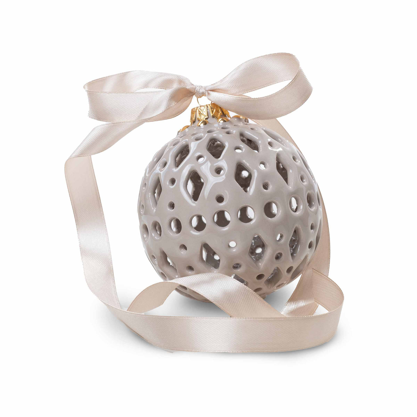Ceramic Openwork Christmas Balls BAUBLES Set of 4 by E-Pottery 04