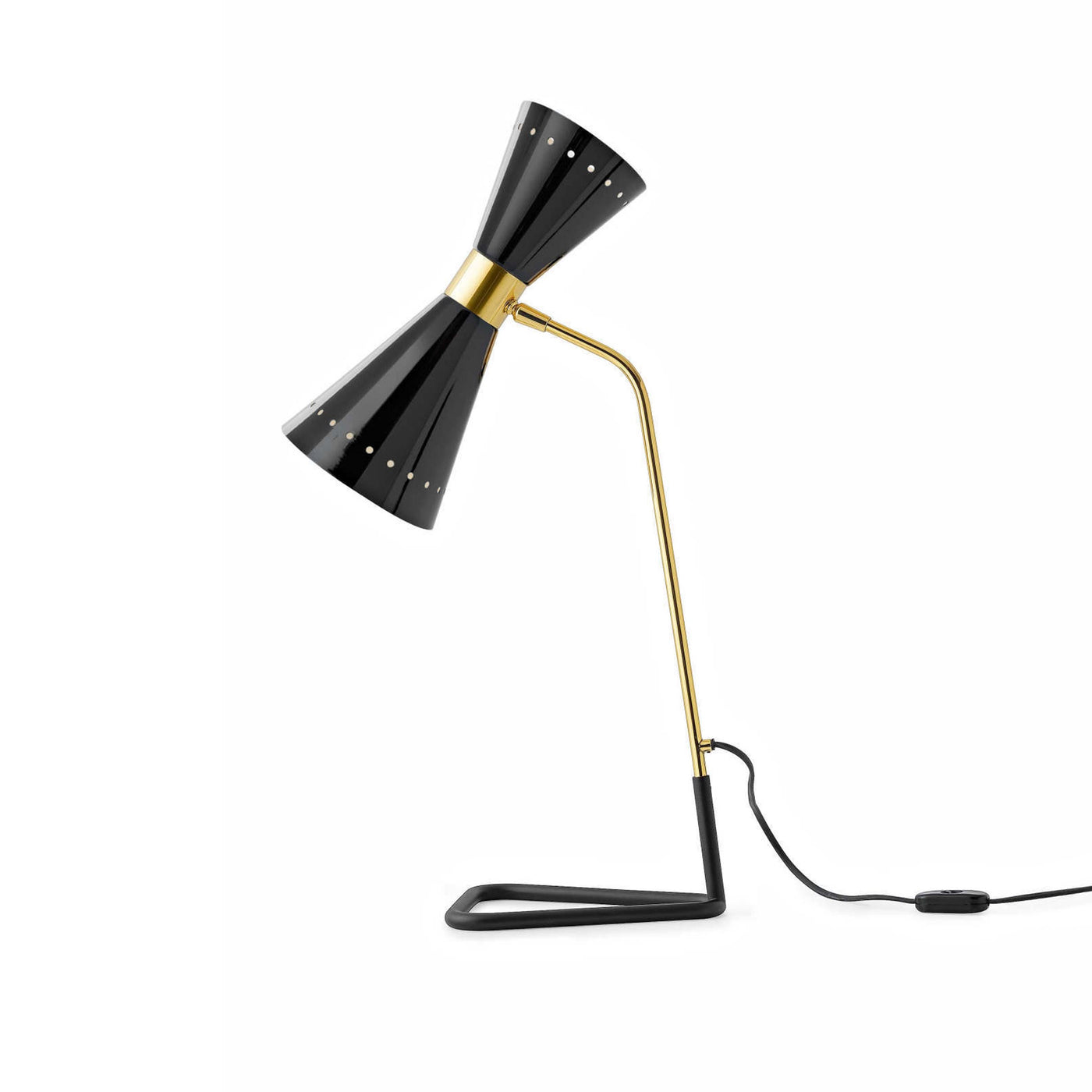 Brass Table Lamp MEGAFONO by Stilnovo 02