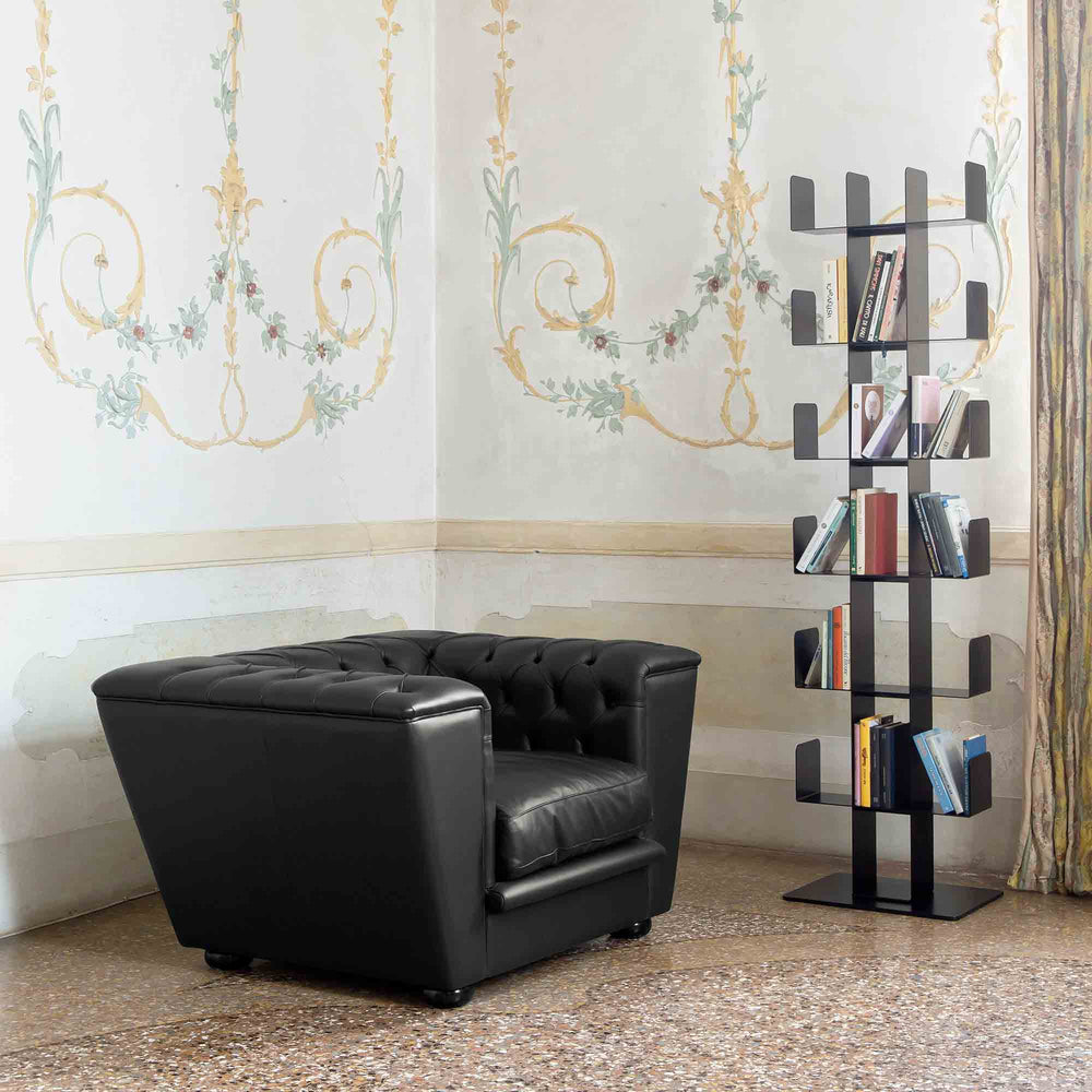 Leather Armchair GEORGE by Ilaria Prato for BBB Italia 02