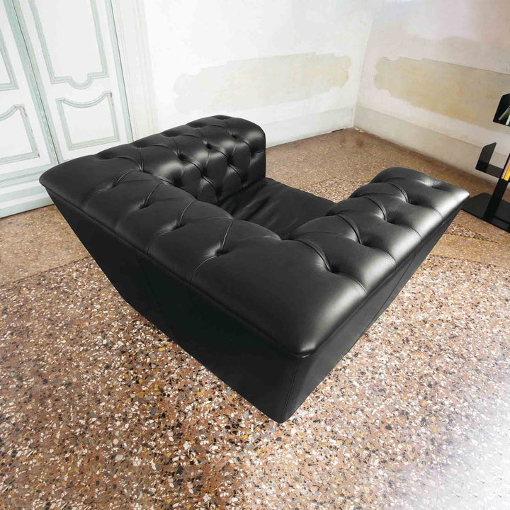 Leather Armchair GEORGE by Ilaria Prato for BBB Italia 03