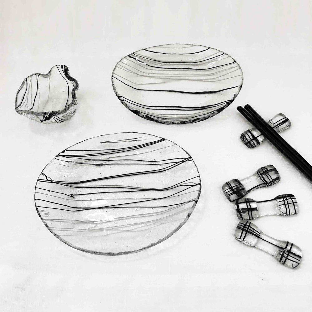 Murano Glass Round Sushi Set TOKIO by D.i. Più Andretto Design 02